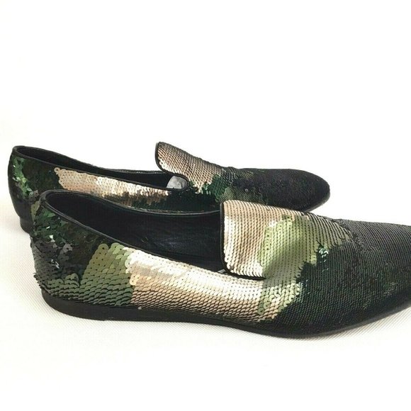 Prada Camouflage Sequin Evening Loafer Size 10 main image 10